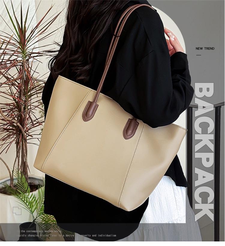 2025 Women's Large Capacity Tote Bag: High-End, Versatile Shoulder Bag for Autumn/Winter Commute or School.