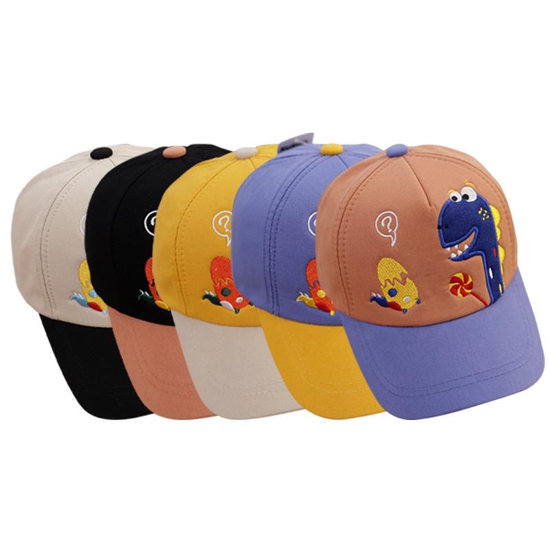 Baby Cute Travel Leisure Dinosaur Matching Color Cap