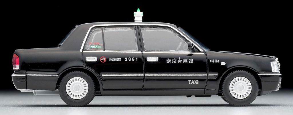 Tomica Limited Vintage Neo 1/64 Scale LV-N219a Toyota Crown Sedan Tokyo Wireless Taxi (Black) Finished Model (Product Number: 312437)