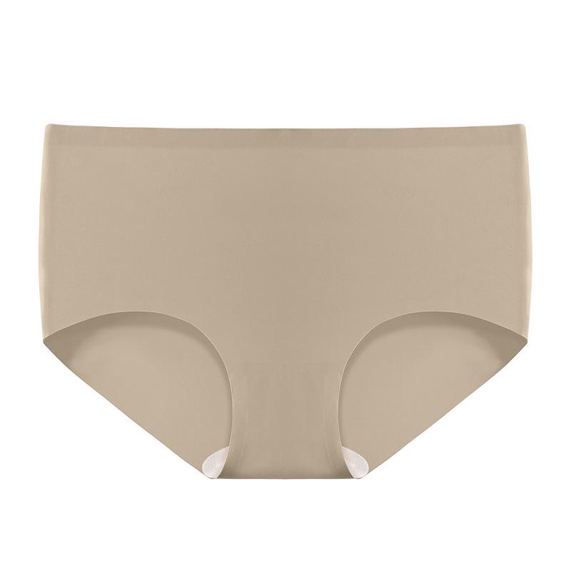 7A Mulberry Silk Women's Mid-Waist Seamless Briefs with Antibacterial Crotch and Butt Lifting Design
