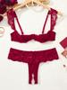 JYL Mesh Ring Neck Decor Lingerie, Minimalist Style For Home Daily Wear