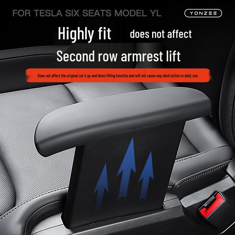 Silicone Armrest Protector for Tesla Model Y Six-Seater, Second Row