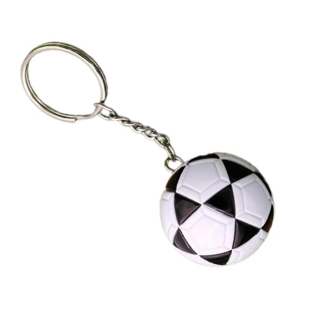 European Styles Football Sturdy Imitation Leather Keychain Souvenir Pendant Decoration for Fan and Collectors Wear