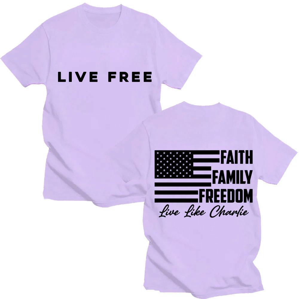 Charlie Kirk Freedom Classic Quote Graphic T-shirts Men Women Fashion Harajuku T Shirt Oversized Cotton Casual Tees Streetwear