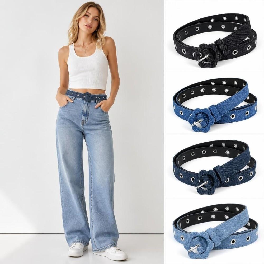 Adjustable Decorative Waist Strap Slim Fit Casual Waist Belt Casual Denim Waist Belt  Daily Outfit