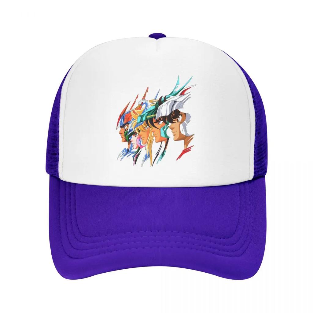 Individuelle Saint Seiya Knights Of The Zodiac Baseballkappe Atmungsaktive Trucker-Kappe Sport Snapback Trucker-Kappe