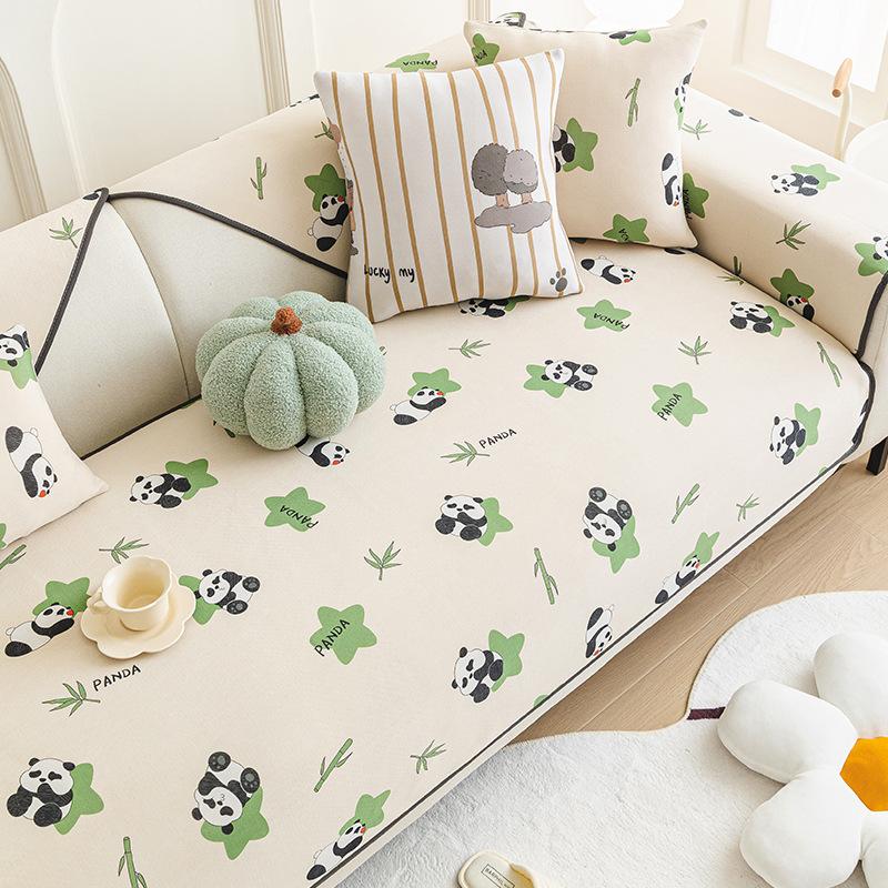 

Summer Cartoon Ice Silk Sofa Cushion, Summer Mat Seat Cushion Non-Slip New Cool Seat Cushion High-End Cover Cloth 70*70cm