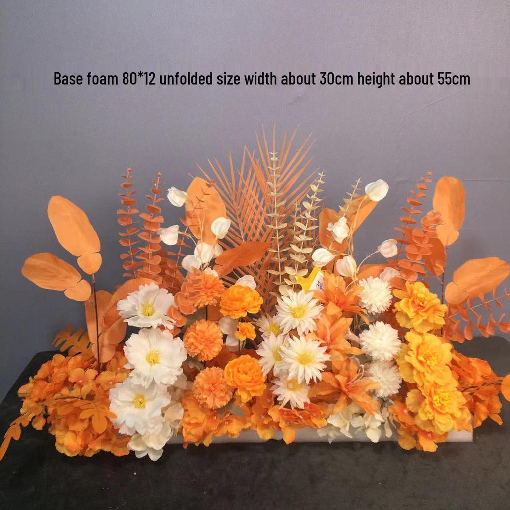 Großes Seidenblumen Hochzeitsgang & T-Bühnen Dekorationsset