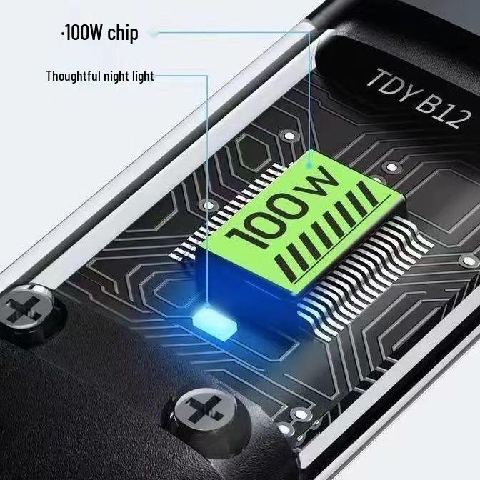 100W Transparent 3-in-1 Fast Charging Cable for Apple, Android, Huawei