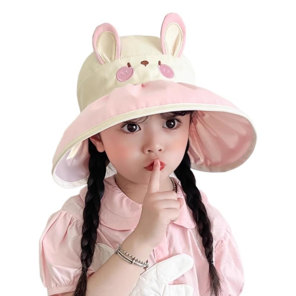 Large Brimmed Children's Hat Sun Protection Beach Hat Versatile Fisherman Hat  Women's