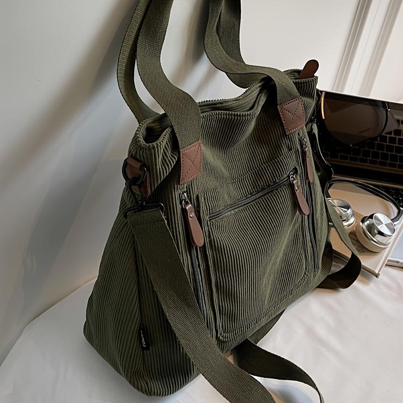 Women's Corduroy Vintage Shoulder Bag Handbag