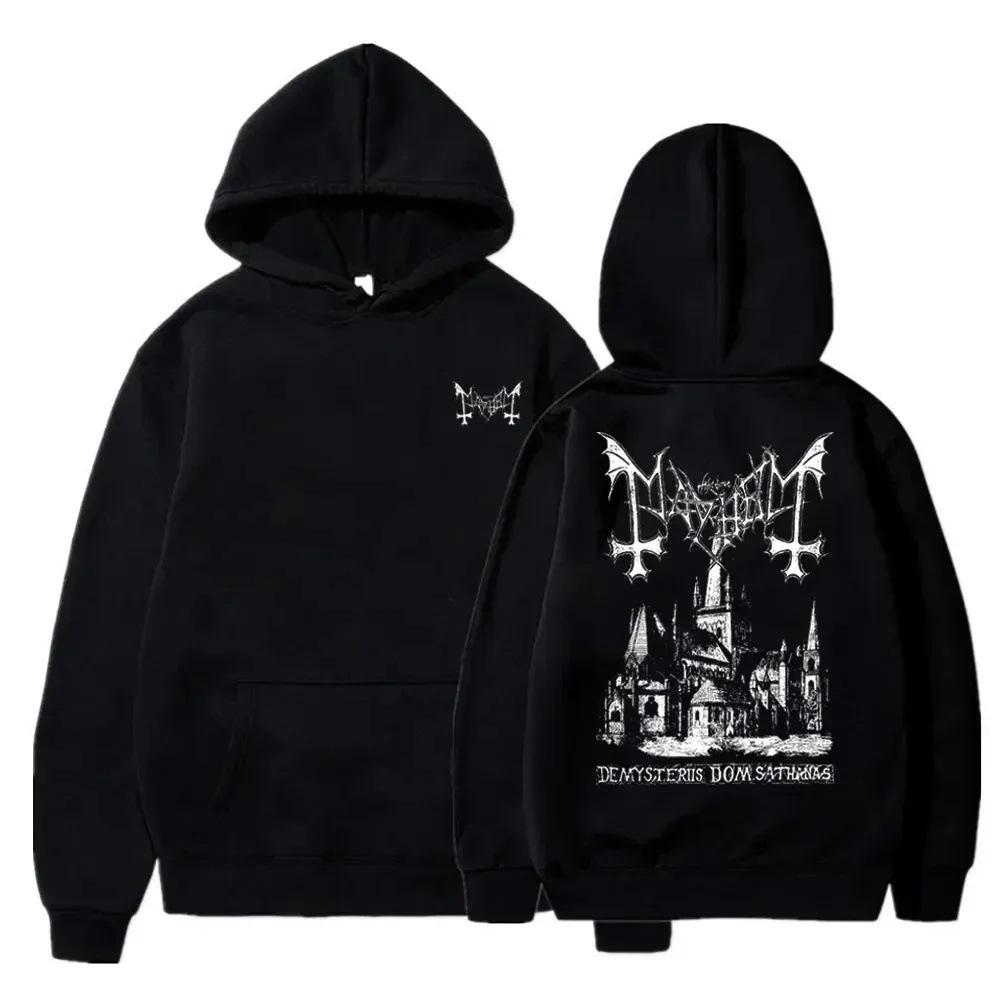 Men'S Clothing Pullover Hoodies Mayhem Black Metal Graphic