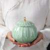 Chinese Style Large Capacity Ceramic Tea Storage Cans Sealed Pot For Kitchen Spices Organizer Celadon Porcelain Tea Coffee Jars