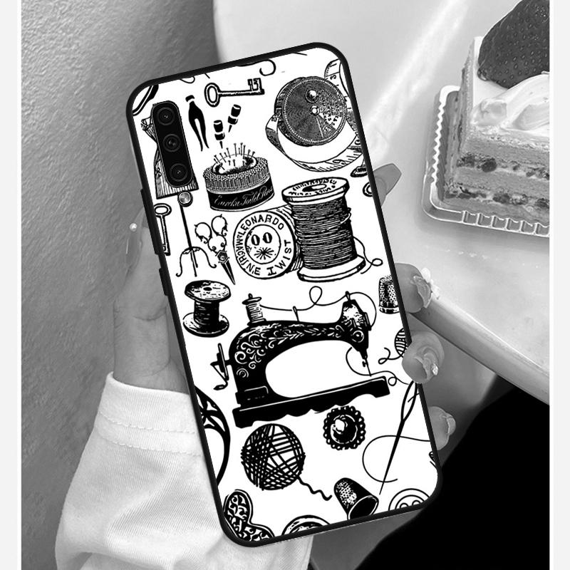 Sewing Scissors Soft Silicone Case For Samsung A52S A12 A22 A32 A42 A52 A72 A31 A51 A71 A50 A70 A20e A21S