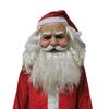 Santa Claus headgear, Christmas hat, white beard, old man mask, white-haired wizard costume for parties