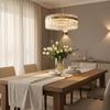 Lux - LED Crystal Chandelier Ring 50cm Brass Gold