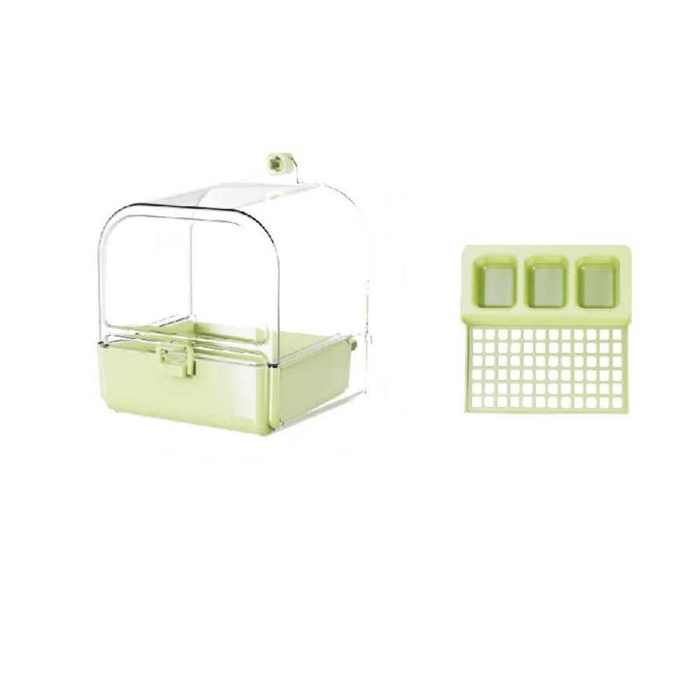 Anti Splash Hanging Bird Bath Large Capacity Bird Bathtub Feeder Bird Feeder for Budgie