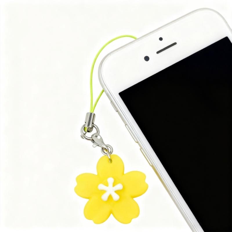 Plastic Resin Floral Keychain Cute Flower Design Clear Sweet Accessory For Backpacks Key Rings Girls Gifts
