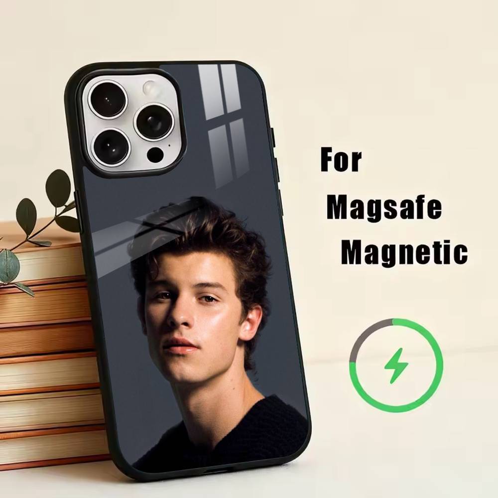 S-Shawn M-Mendes Phone Case For iPhone17,16,15,14,13,12,11 Plus,Pro Magnetic For Magsafe Wireless Charging