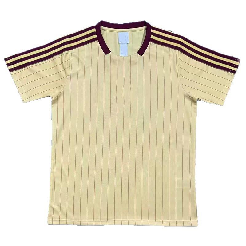 Vintage '' Soccer Jersey Mens Short Sleeve Bamboo Fiber Football Shirt Fall Winter