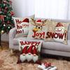 Soft Christmas Pillow Covers 2D Printed Xmas Pillowslip Xmas Throw Cushion Case  Car