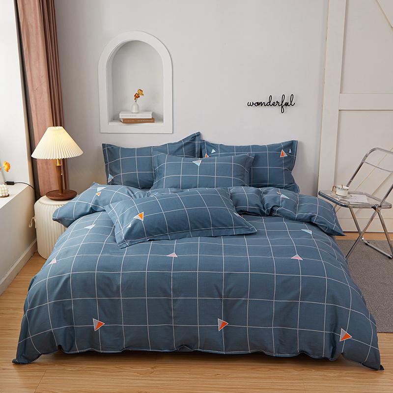 Fresh Floral Duvet Cover Set 100% Cotton Garden Style Pattern Queen Size Bedding Set Quilt Cover with Pillowcases for All Season