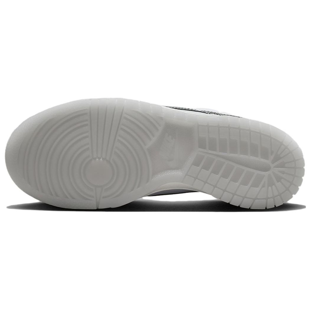 Детские кроссовки Nike Dunk Low GS Reflective Swoosh Белый футбольно-серый Pure-Platinum — фото 6