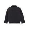 Li Ning Sports Lifestyle Series Solid Color Pocket Detail Polo Collar Long Sleeve Jacket Men Jacket Black AJDR449-3