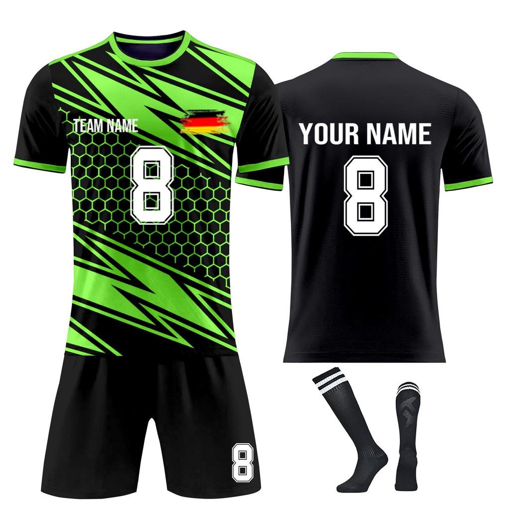 Personalised Shirts Kit Mens Girls With Name Number Custom Football Jerseys For Boys Training Suit