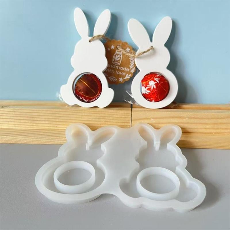 Lebensmittelechtes Silikon Osterhasen Sitzende Hasen Form Für Kerzenherstellung Heimdekoration Handwerkskunst