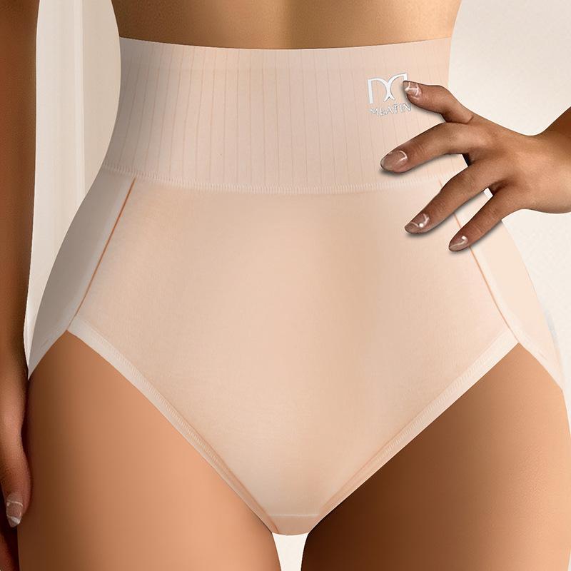 High Waist Shaper Panties For Women Seamless Underwear Plus Size Female Cotton Briefs Breathable Intimates