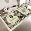 Dollar Geld Fußmatte Retro Mehrfachauswahl Wohnzimmer Küchenteppich Rutschfest Moderne Heimdekoration