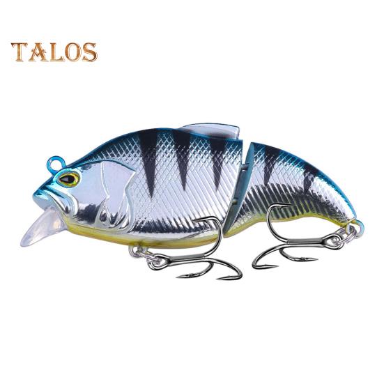 7.5CM/12G Multi-Jointed VIB Fishing Lure with Hooks Realistic 2-Section Swimbait Hard Artificial Bait Freshwater Saltwater Fishing Accessories
