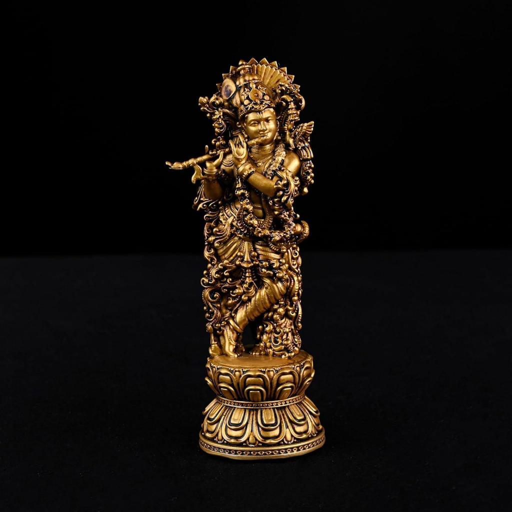 Krishna Ji Murti Krishna Idol Bansuri Krishna Statue Nand Gopal Krishna for Car Dashboard Home Decor Gifting Item