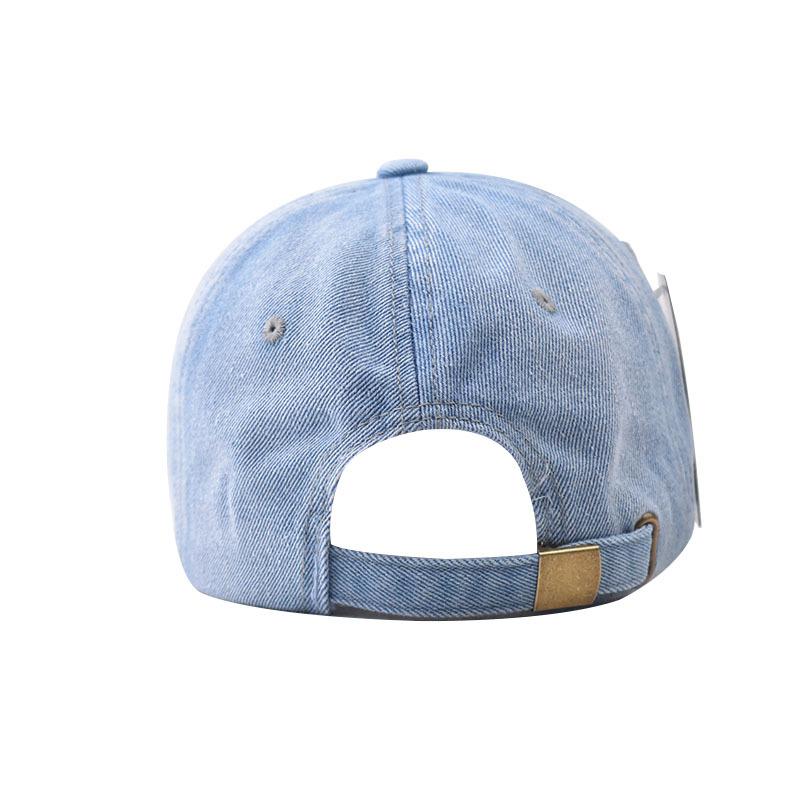 Couples baseball cap Baseball Cap version Sun hat Hole Spring Autumn Wash denim Woman's hat Cap Hip Hop Fitted Cap