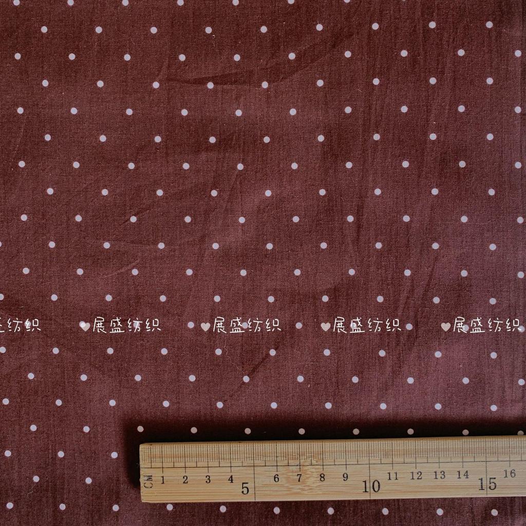 140x50cm Bavlna 60s Malé puntíky Klasická látka s potiskem polka dot pro dětské, dámské oblečení, domácí oblečení, tašky Šicí látka