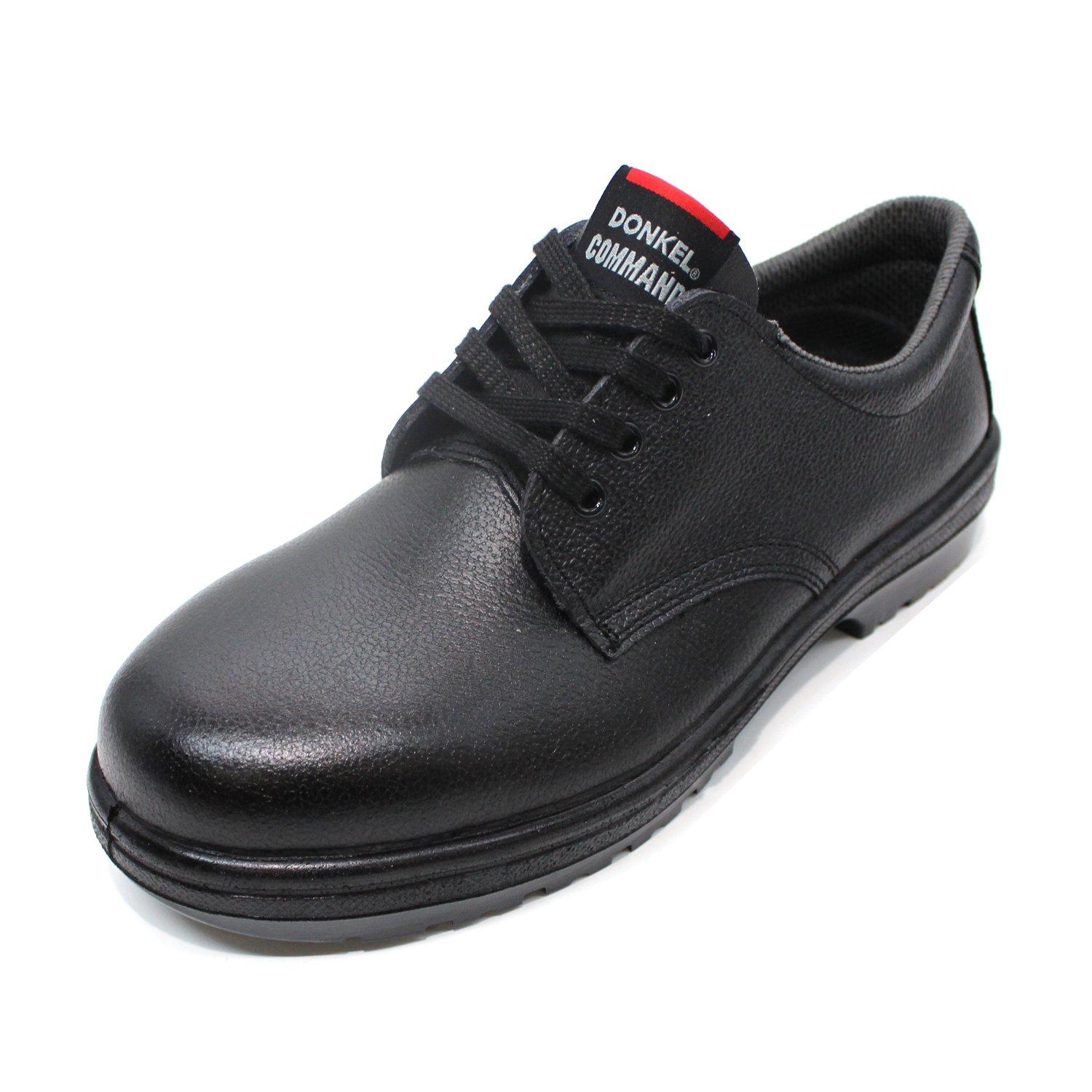

Safety Rubber Slip Fire Spread JIS T8101 Leather S Type Pass Black 27 [Donkel] Shoes, 2-Layer Sole, Resistant, Resistant, E/F R2-01 Men s чёрный