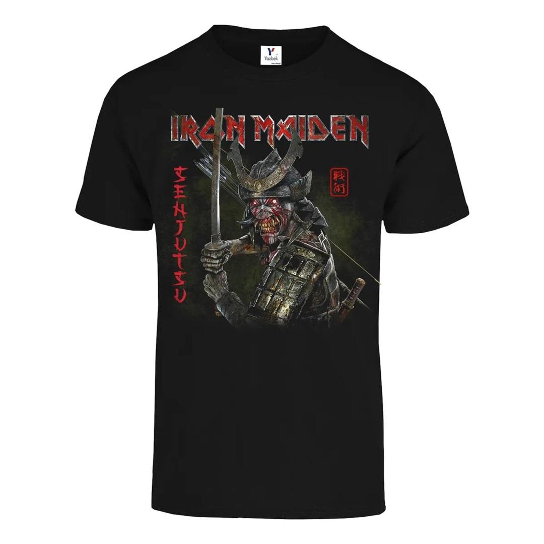WangZY Clothing Iron Maiden Killers Album T-shirt, Heavy Metal Rock Band Eddie Grafisch T-shirt, Unisex Klassiek Zwart Streetwear, Muziekfan Cadeau L