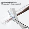 1 ks nerezových nůžek na obočí s hřebínkem na obočí, kosmetických nůžek, nože na úpravu obočí, nástroje na odstraňování chloupků, holicího strojku