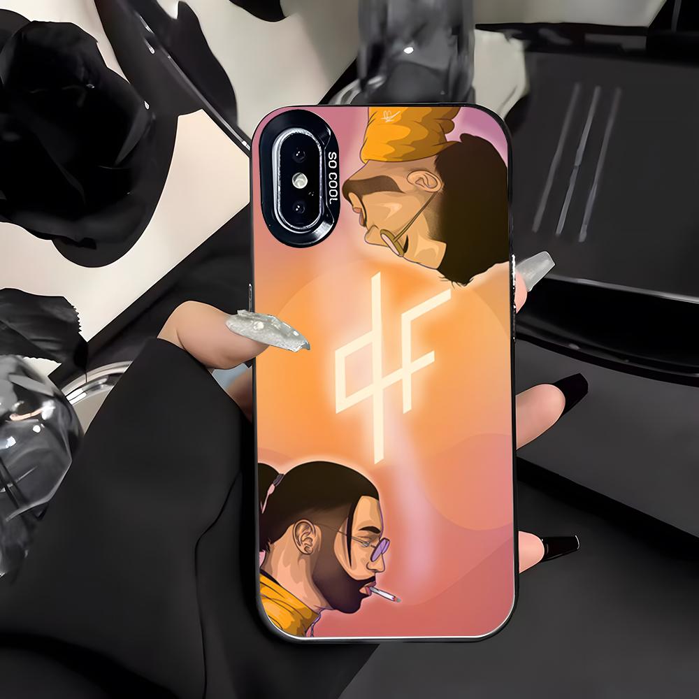 P-PNL Rapper Handyhülle Für IPhone 17 Air 16 E 15 14 Plus 13 12 11 Pro Max Farbige Silberne Hülle
