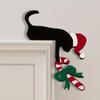 Creative Christmas Door Corner Funny Christmas Decoration Door Toppers Decor  Party Decoration