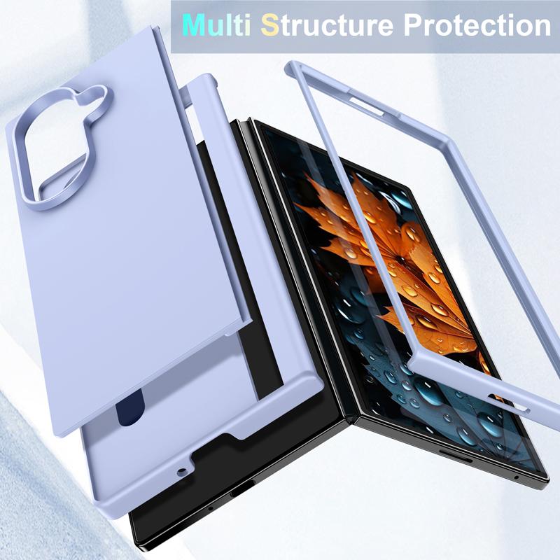 For Samsung Galaxy Z Fold 7 Case Ultimate Touch Feeling PC Bracket Folding Anti-fall Full Protection Cover For Z Fold7