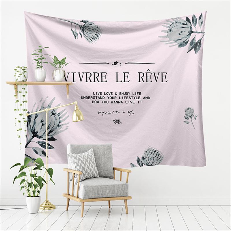 New Forest European-American Landscape TV Background Wall Tapestry - Polyester Decorative Hanging Cloth