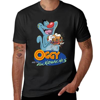 Oggy And The Cockroaches (57) T-Shirt for a Boy Boys Whites Tees T Shirts for Men Pack