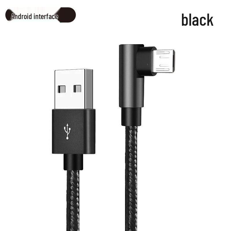 V8 Nylon Braided 3m Fast Charging Micro USB Cable for Android Gaming Devices.