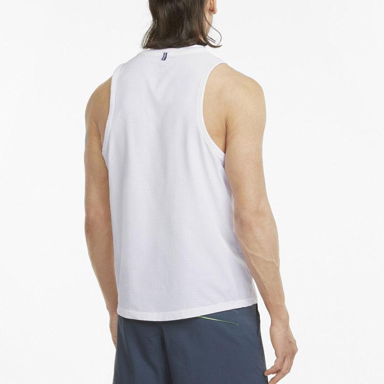 Puma Run Cooladapt Logo Reflective Running Vest Men tops White 520850-02