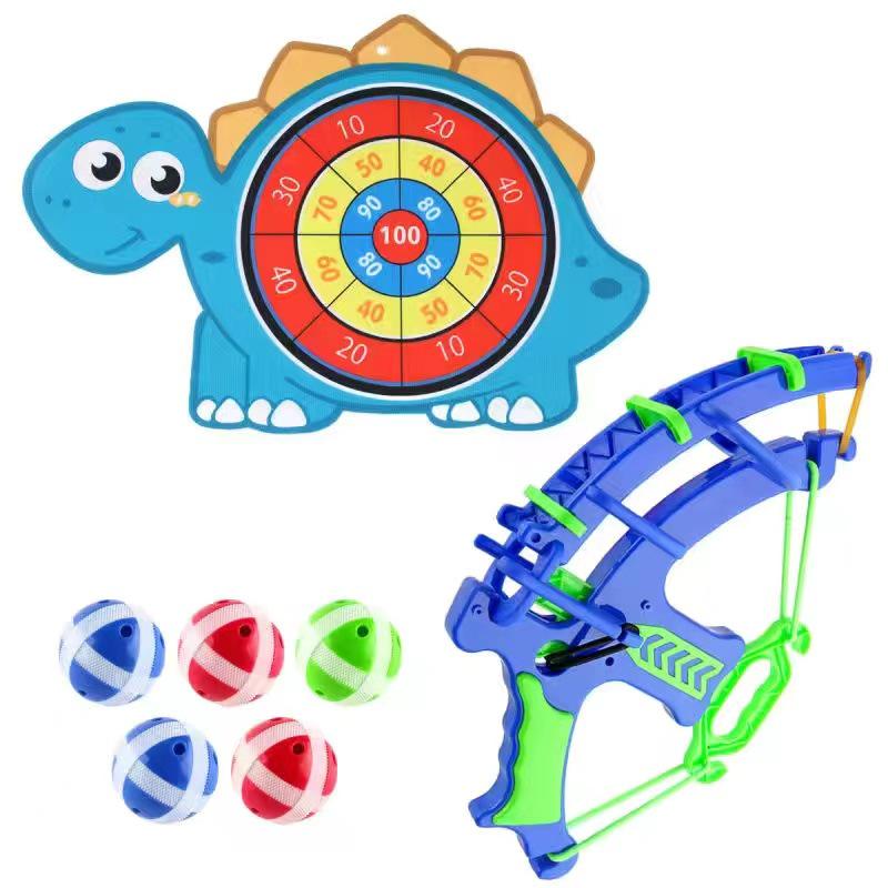 Parent-Child Indoor & Outdoor Crossbow Shooting Toy with EVA Sponge Balls & Target
