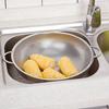 Stainless Steel Kitchen Draining Basket - Perfect for Fruits & Vegetables, Essential Cooking Accessory