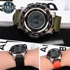 Canvas-Uhrenarmband 18mm für CASIO PRG-260/550PRW-3500/2500/5100 Box AE1200/1300 W-219 Modifiziertes Nylon-Uhrenarmband Herrenarmband