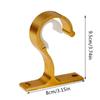 1pcs Aluminum Alloy Curtain Pole Beautiful And Durable Roman Pole Bracket Wall Hook Top Mounted Side Mounted Bracket Base